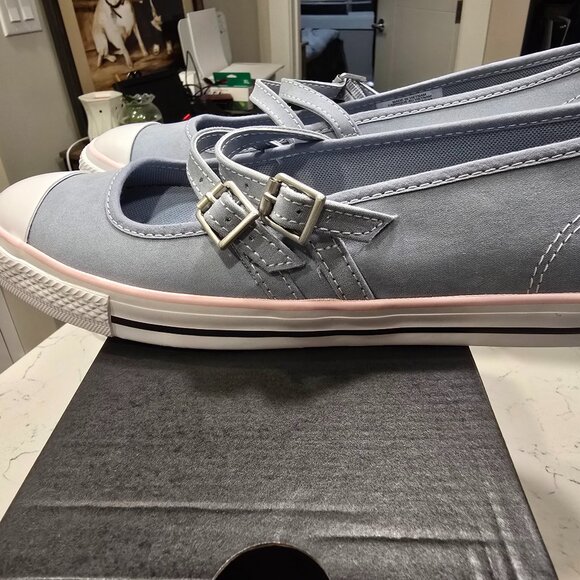 Woman's Shoes Converse Chuck Taylor All Star Dainty Mary Jane Ballet Blue Sz 6.5 - Picture 1 of 14